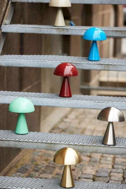 Sale Hübsch Mush Trådløs Bordlampe LED H20 cm, Nikkel