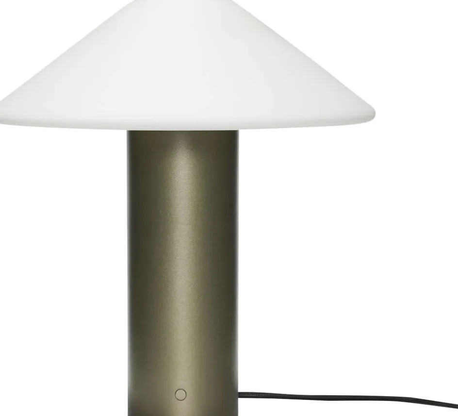 Hübsch Orbit Bordlampe H40 cm, Mørkegrøn