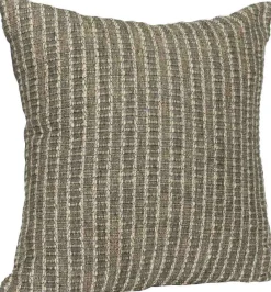 Online Hübsch Ori Pude 50x50 cm, Beige/Olivengrøn