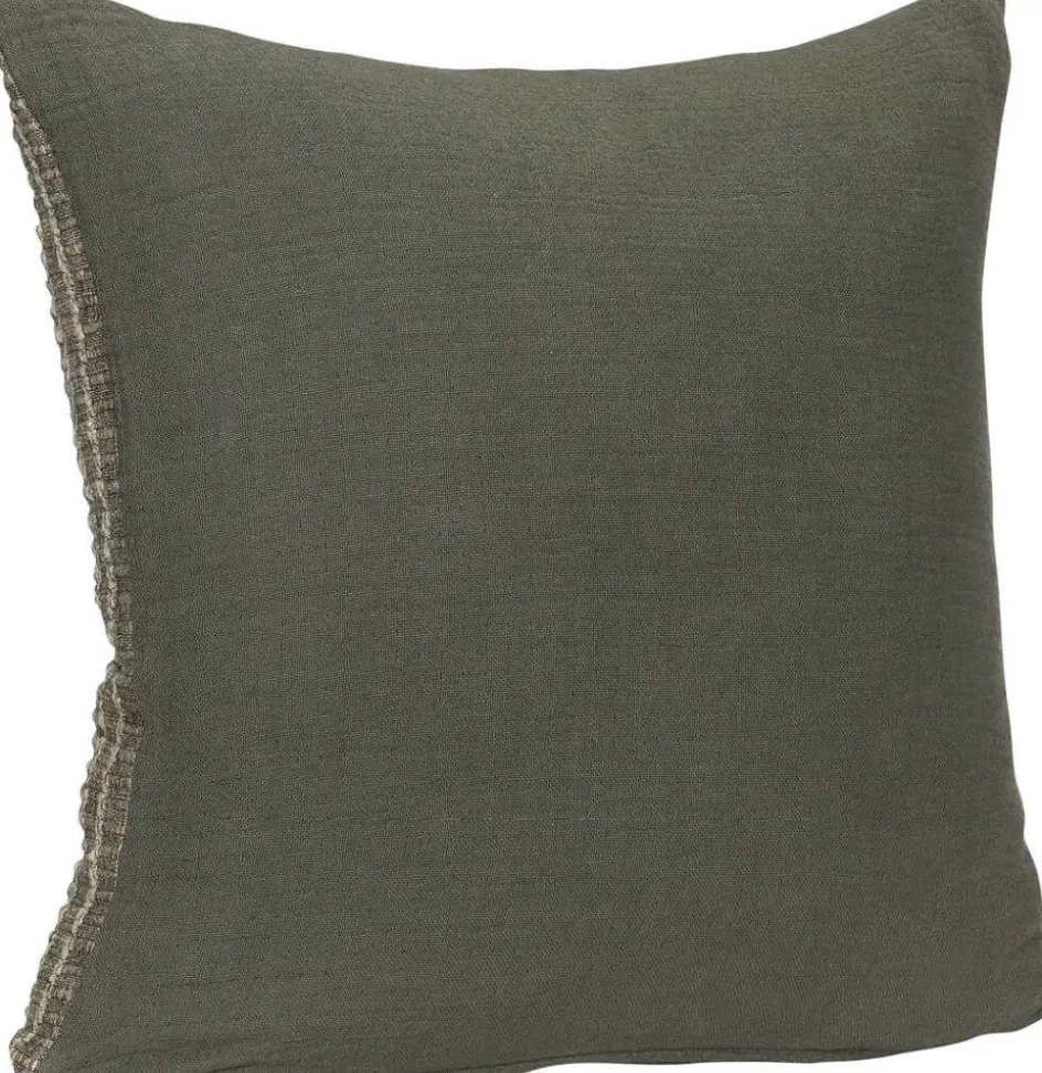 Online Hübsch Ori Pude 50x50 cm, Beige/Olivengrøn