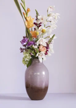 Online Hübsch Posy Vase H37 cm, Brun/Rosa