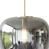 New Hübsch Reflect Pendel Ø40 cm, Grå/Messing