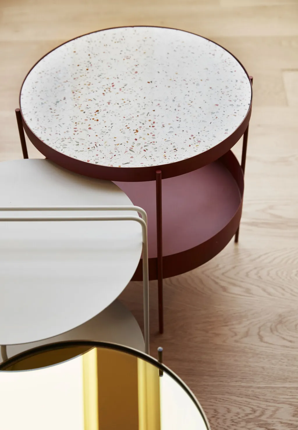 Hübsch Borde > Reflect Sidebord m. Spejl H45 cm,