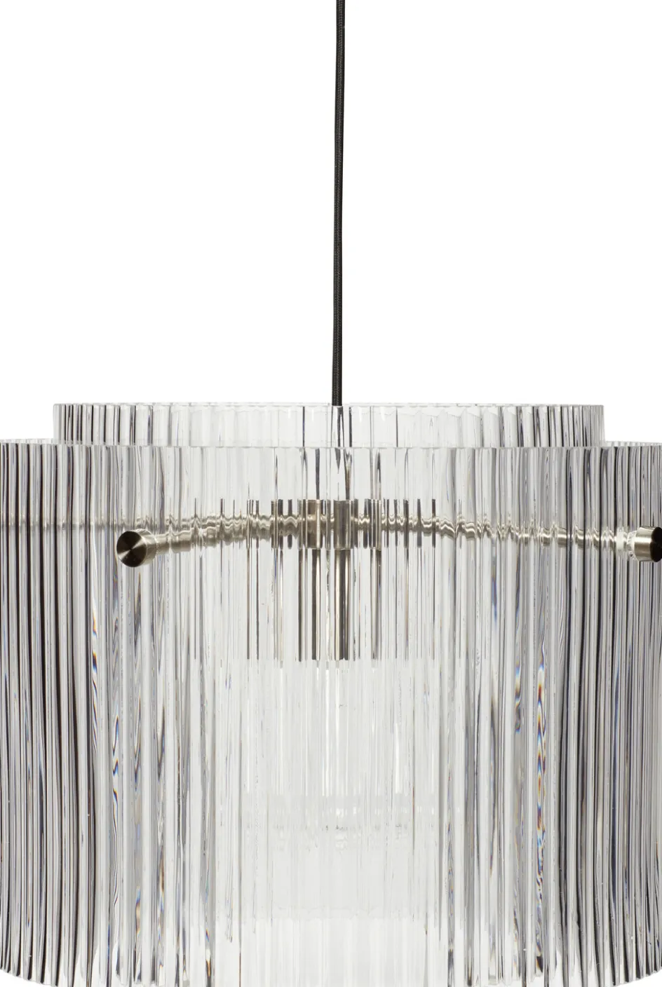 Outlet Hübsch Ripple Pendel Ø41 cm, Klar
