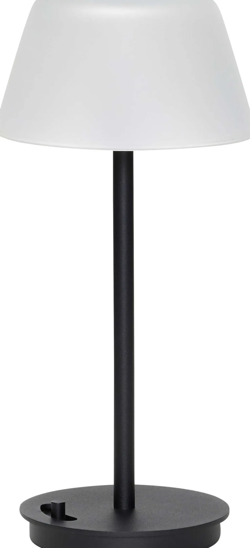 Hübsch Lamper Til Kontoret|Lamper Til Soveværelset > Salon Bordlampe H31 cm, Sort/Frosted