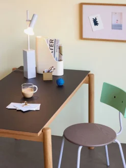 Best Hübsch Set Bordlampe H60 cm, Lysegrå