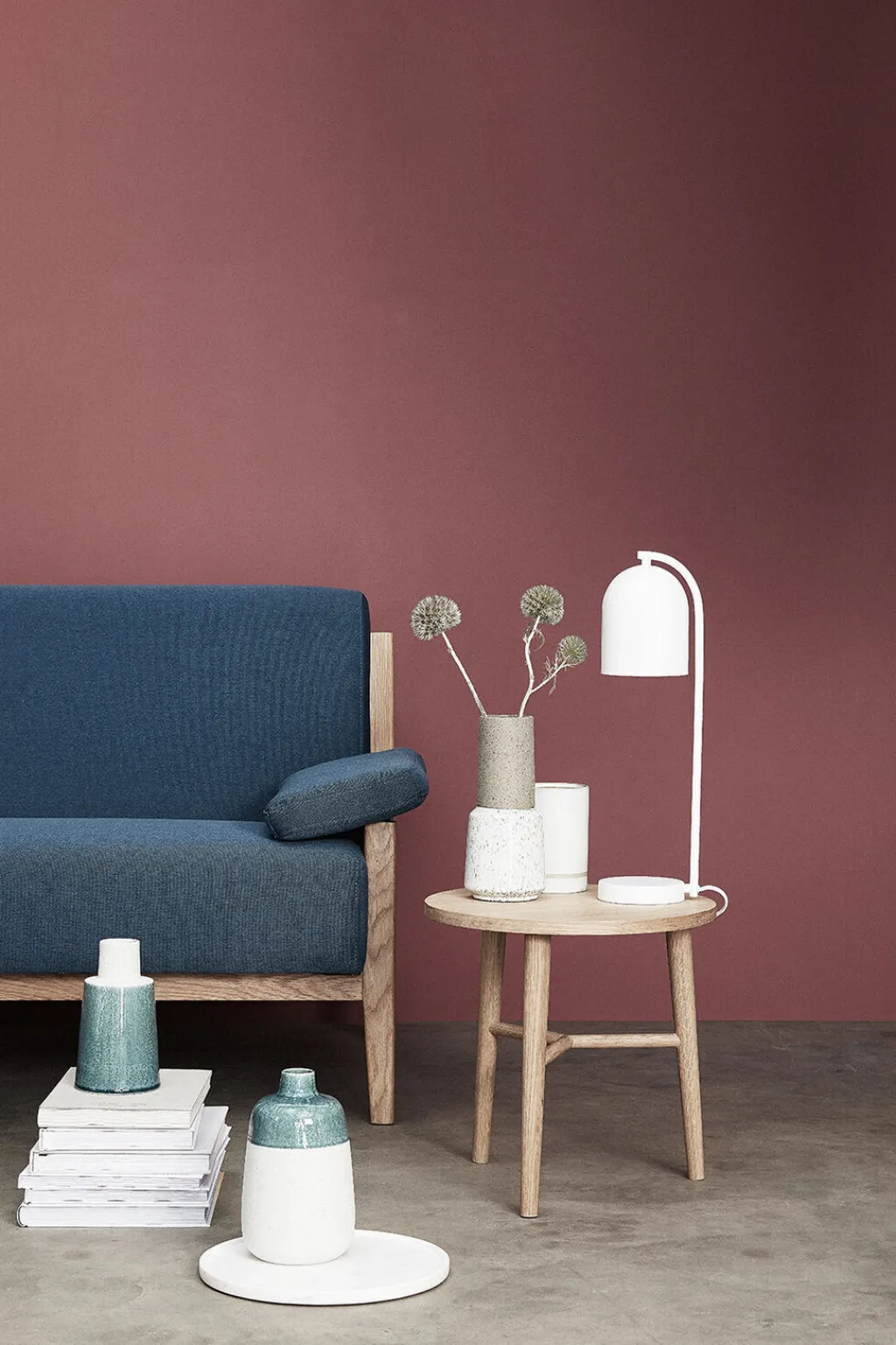New Shy Bordlampe H50 cm, Hvid Lamper Til Kontoret|Lamper Til Soveværelset