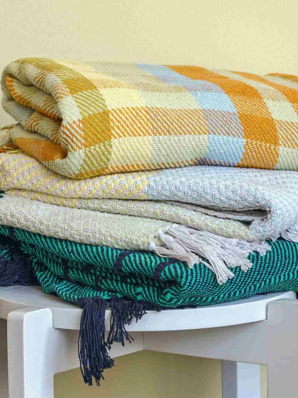 Sale Tarta Plaid 140x200 cm, Gul Plaider Og Tæpper
