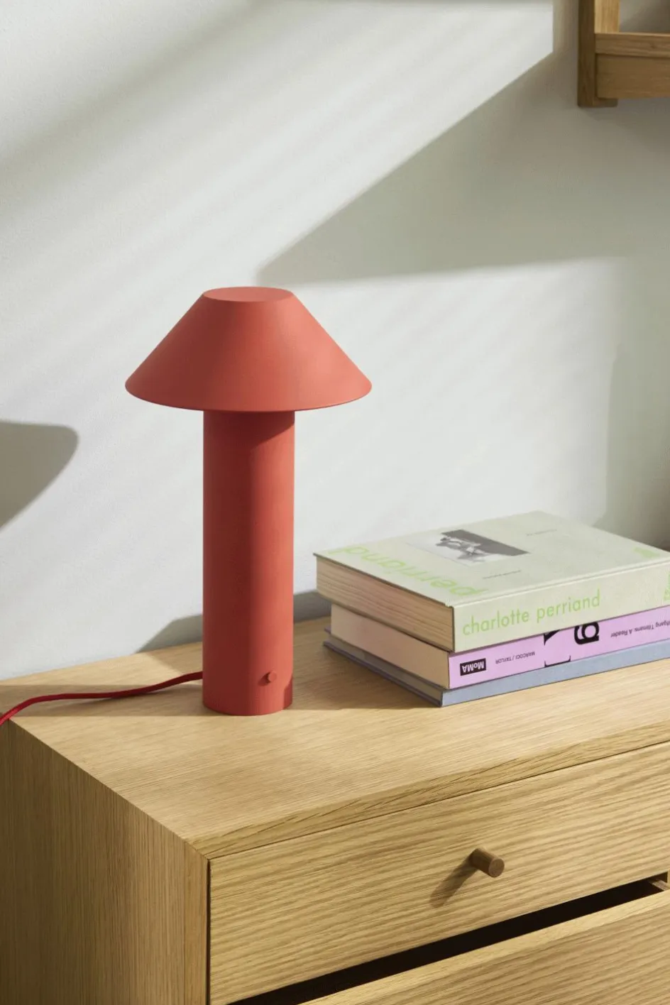 Clearance Hübsch Tower Bordlampe H32 cm, Rød