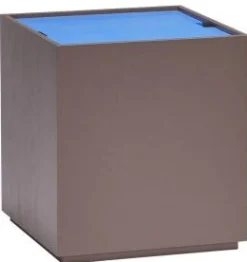 Hübsch Borde|Kurve Og Kasser > Vault Sidebord/Opbevaringsboks 40x40 cm, Blå/Brun