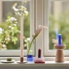 Dust Lysestage H4 cm, Lyserød/Rosa Lysestager
