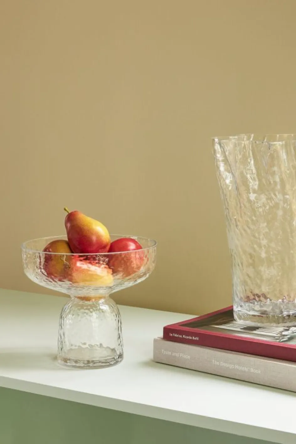 Outlet Hübsch Ruffle Vase H30 cm, Tekstureret