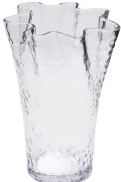 Outlet Hübsch Ruffle Vase H30 cm, Tekstureret