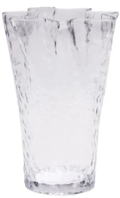 Outlet Hübsch Ruffle Vase H30 cm, Tekstureret