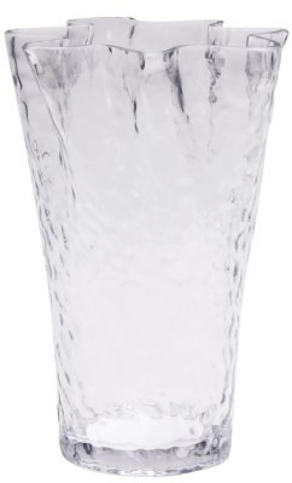 Outlet Hübsch Ruffle Vase H30 cm, Tekstureret