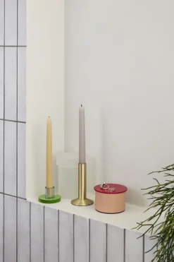 Online Sleek Lysestage H12 cm, Messingfarve Lysestager