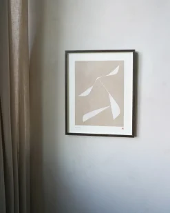 Discount Art Print Collection 2034 Move no. 10 40x50 cm, Sand/Hvid Stue|Vægdekorationer Og Plakater