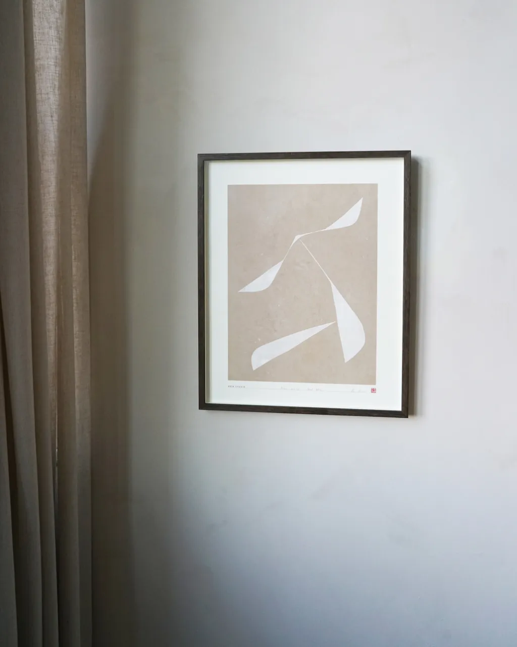 Discount Art Print Collection 2034 Move no. 10 40x50 cm, Sand/Hvid Stue|Vægdekorationer Og Plakater