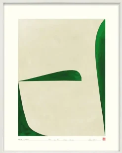Best Hein Studio Art Print Collection 2035 Move no. 12 40x50 cm, Grøn