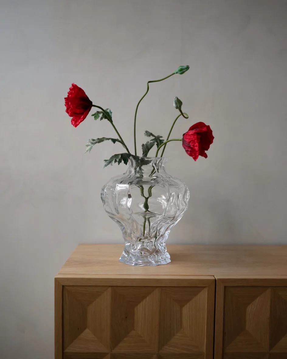 Sale Hein Studio Ammonit Vase H30 cm, Klar