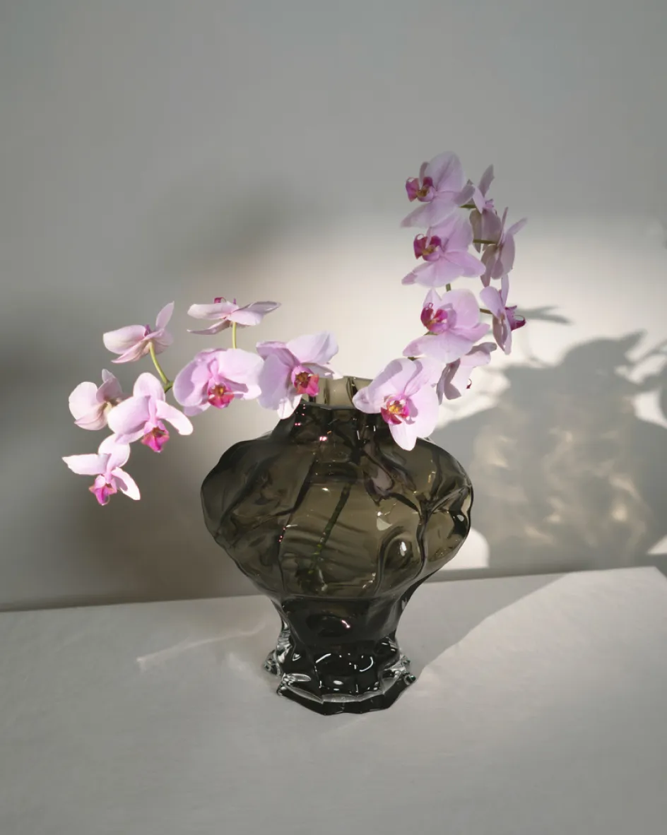 Hot Hein Studio Ammonit Vase H30 cm, New Smoke