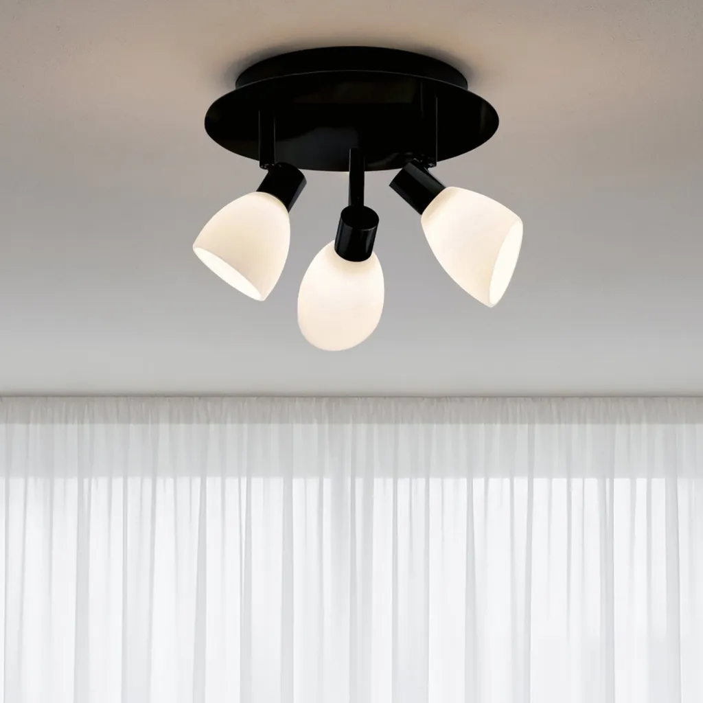 Discount Cut Loftskinnespot Sort/Opal Lamper Til Kontoret|Lamper Til Soveværelset