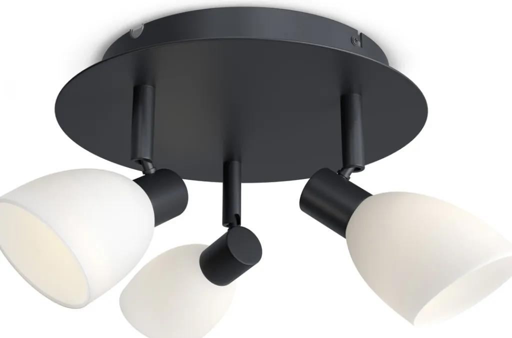 Discount Cut Loftskinnespot Sort/Opal Lamper Til Kontoret|Lamper Til Soveværelset
