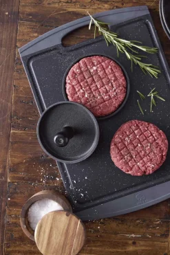 Outlet Burgerpresser Ø12 cm, Sort Presseredskaber