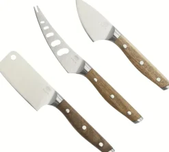 Best Holm Ostesæt 3 Dele, Rustfrit Stål/Akacietræ