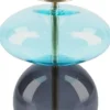 Hot Bubble Lysestage H14 cm, Blå/Smoke Lysestager