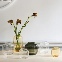Primula Oval Vase H17,5 cm, Smoke Stue|Vaser