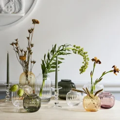 Primula Oval Vase H17,5 cm, Smoke Stue|Vaser