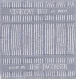 Sale Home by Ilse Jacobsen Vaskeklud 4 stk. 30x30 cm, Støvet/Blå Striber