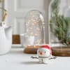 Hoptimist Stue|Træfigurer Og Figurer > Santa Snowman S, Hvid