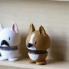Hoptimist Træfigurer Og Figurer > Fransk Bulldog XS, Hvid