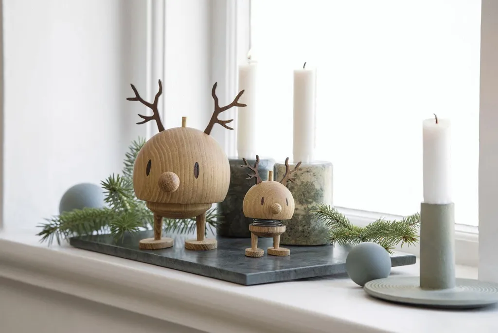 Hoptimist Stue|Træfigurer Og Figurer > Rendyr Buble , Eg