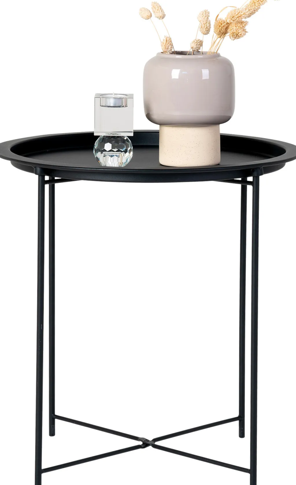 Online Bastia Hjørnebord H50 cm, Sort Borde
