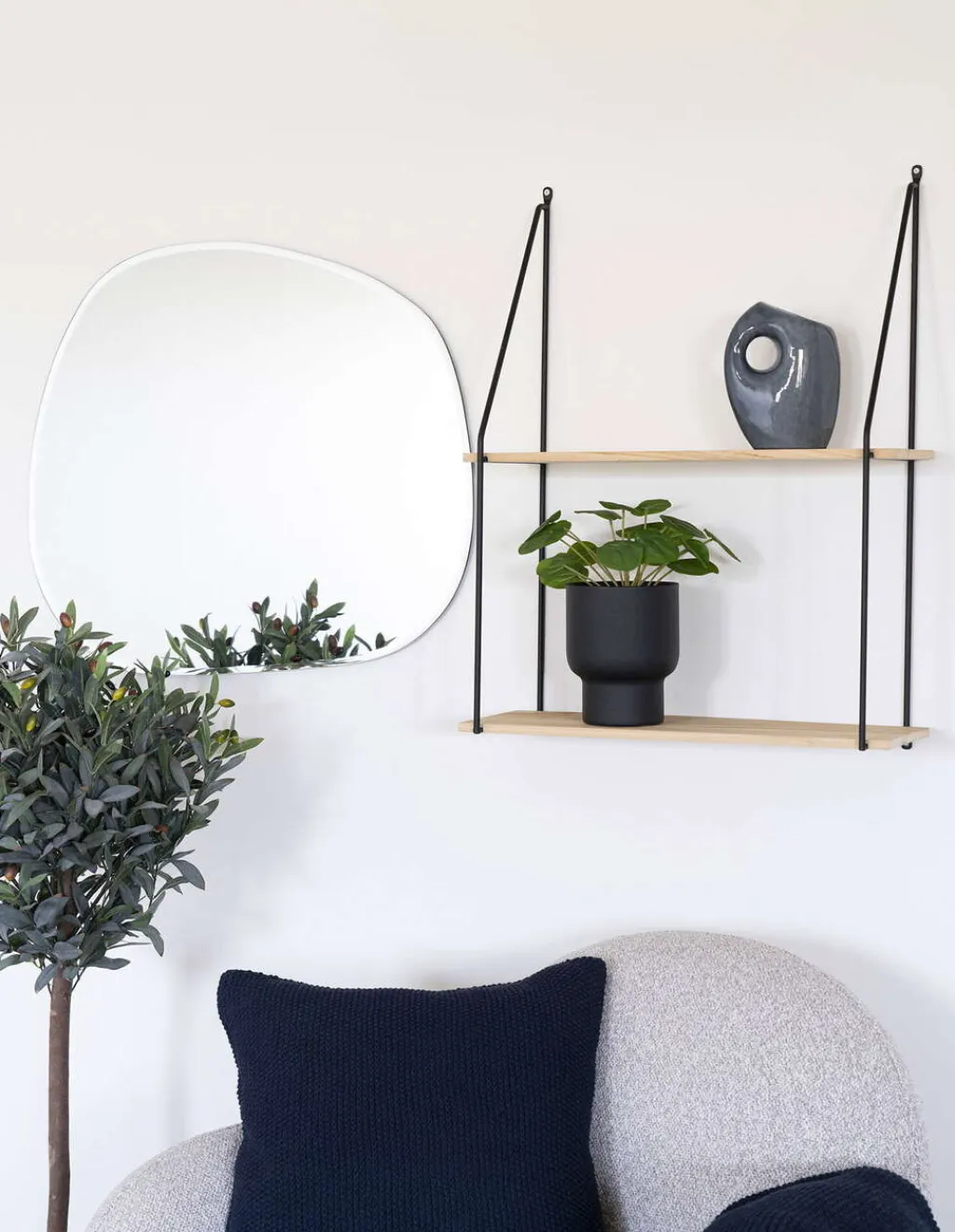 House Nordic Stue > Kunstig Pelia Plante H28 cm, Grøn