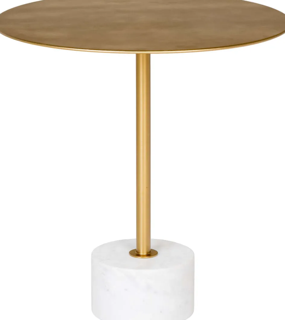 New House Nordic Lecco Hjørnebord H, Messing/Marmor