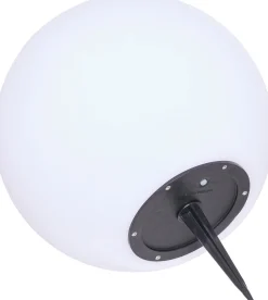 Best Lifton Solcellelampe LED H25 cm, Hvid Lamper Til Haven Og Terrassen|Solcellelamper