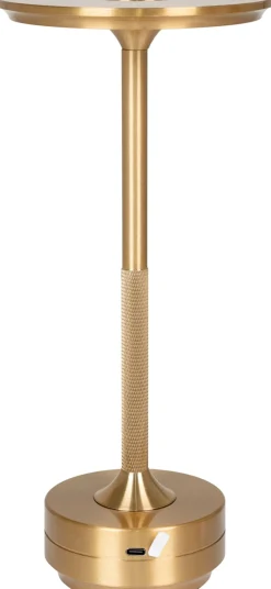 Outlet House Nordic Lyneham Trådløs Bordlampe LED H28,5 cm, Messing