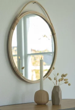 Sale House Nordic Malo Spejl Ø50 cm, Rattan