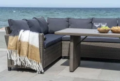House Nordic Plaider Og Tæpper > Sintra Plaid 130x170 cm, Sort/Hvid/Brun