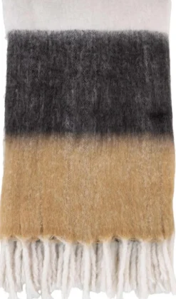 House Nordic Plaider Og Tæpper > Sintra Plaid 130x170 cm, Sort/Hvid/Brun