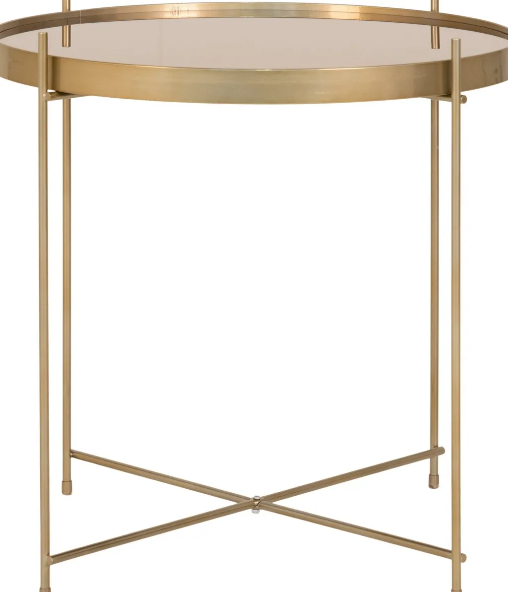 Outlet Venezia Sofabord Ø48 cm, Messing Borde