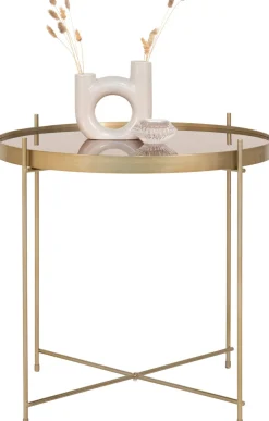 Outlet Venezia Sofabord Ø48 cm, Messing Borde