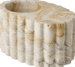 Outlet House Nordic Fyrfadsstage H5,5 cm, Brun/Beige