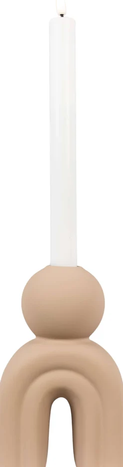Online Lysestage H, Brun Lysestager