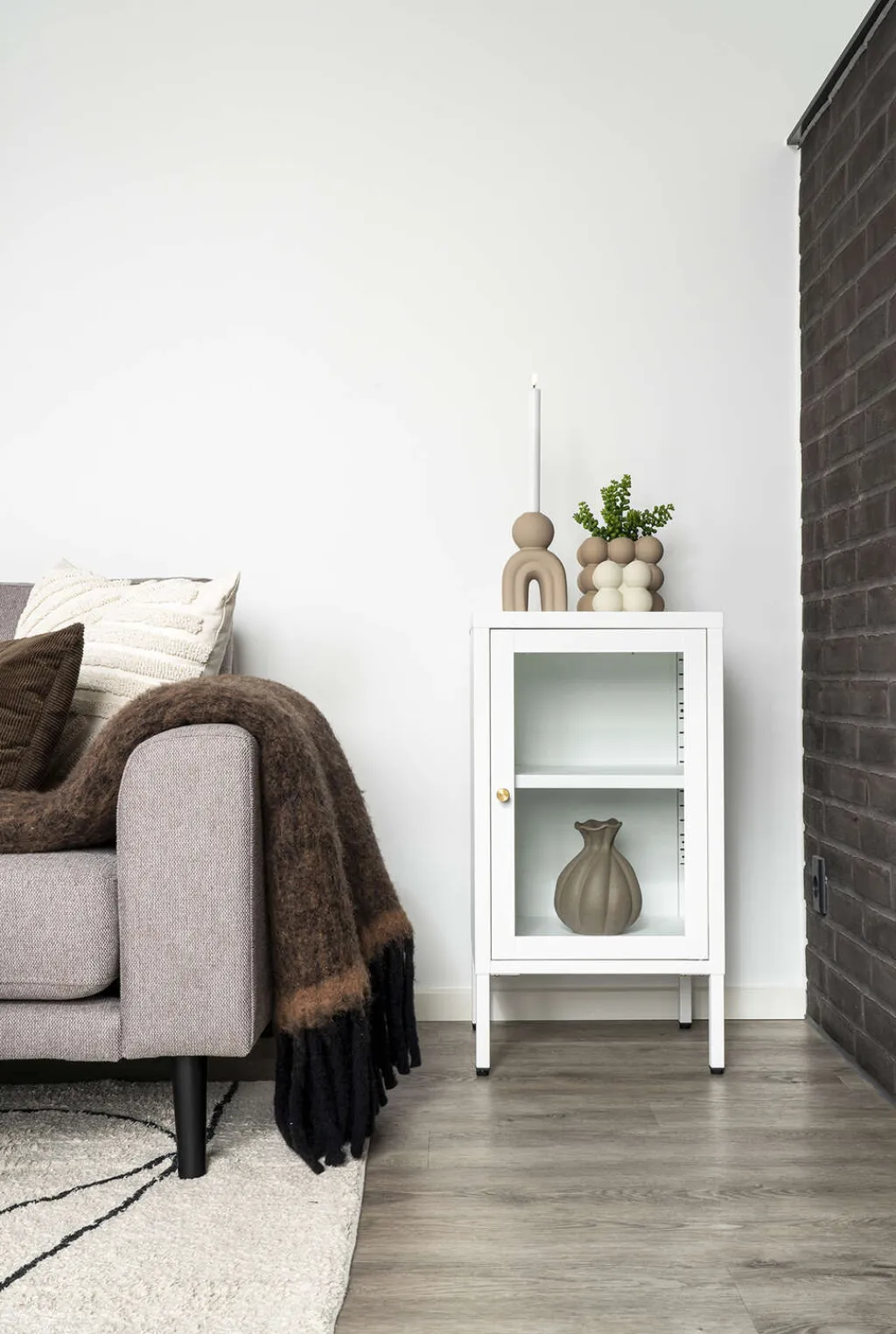 Online Lysestage H, Brun Lysestager