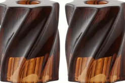 Best House Nordic Lysestage H7,5 cm, Smoked Brun